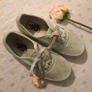 Teal Vans Off The Wall
